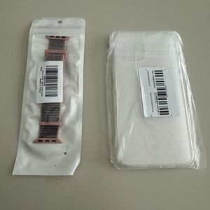 Apple Watch band new and case iPhone 12 Pro Max new